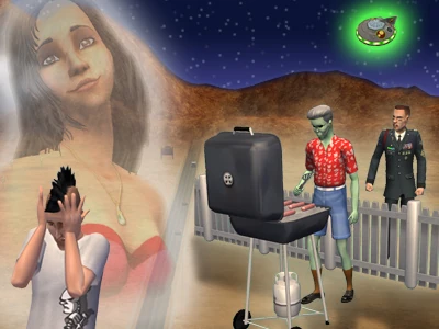 Sims 2 official story cover for Strangetown