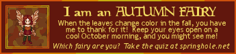 What kind of fairy are you? I'm an autumn fairy.